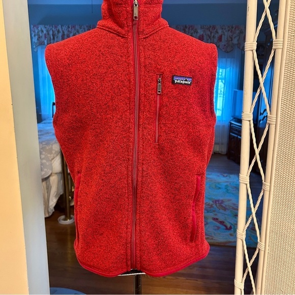 Patagonia Better Sweater Vest Red Full Zip Men's size Small Unisex - Picture 5 of 14